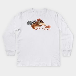 Chipmunk print Kids Long Sleeve T-Shirt